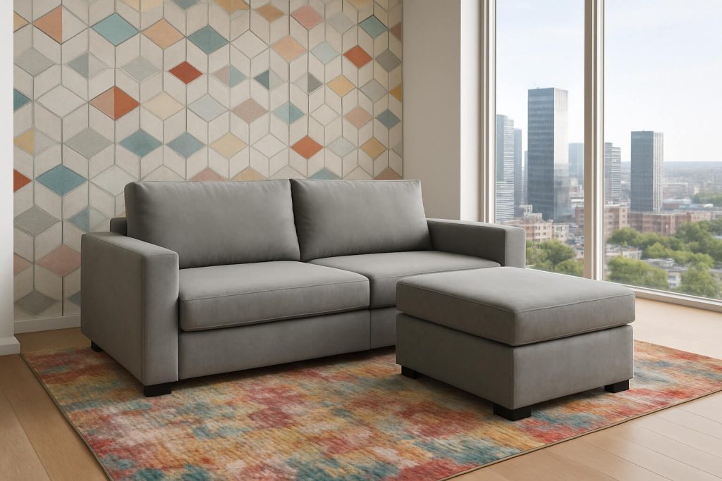 sillon de dos metros mas poof